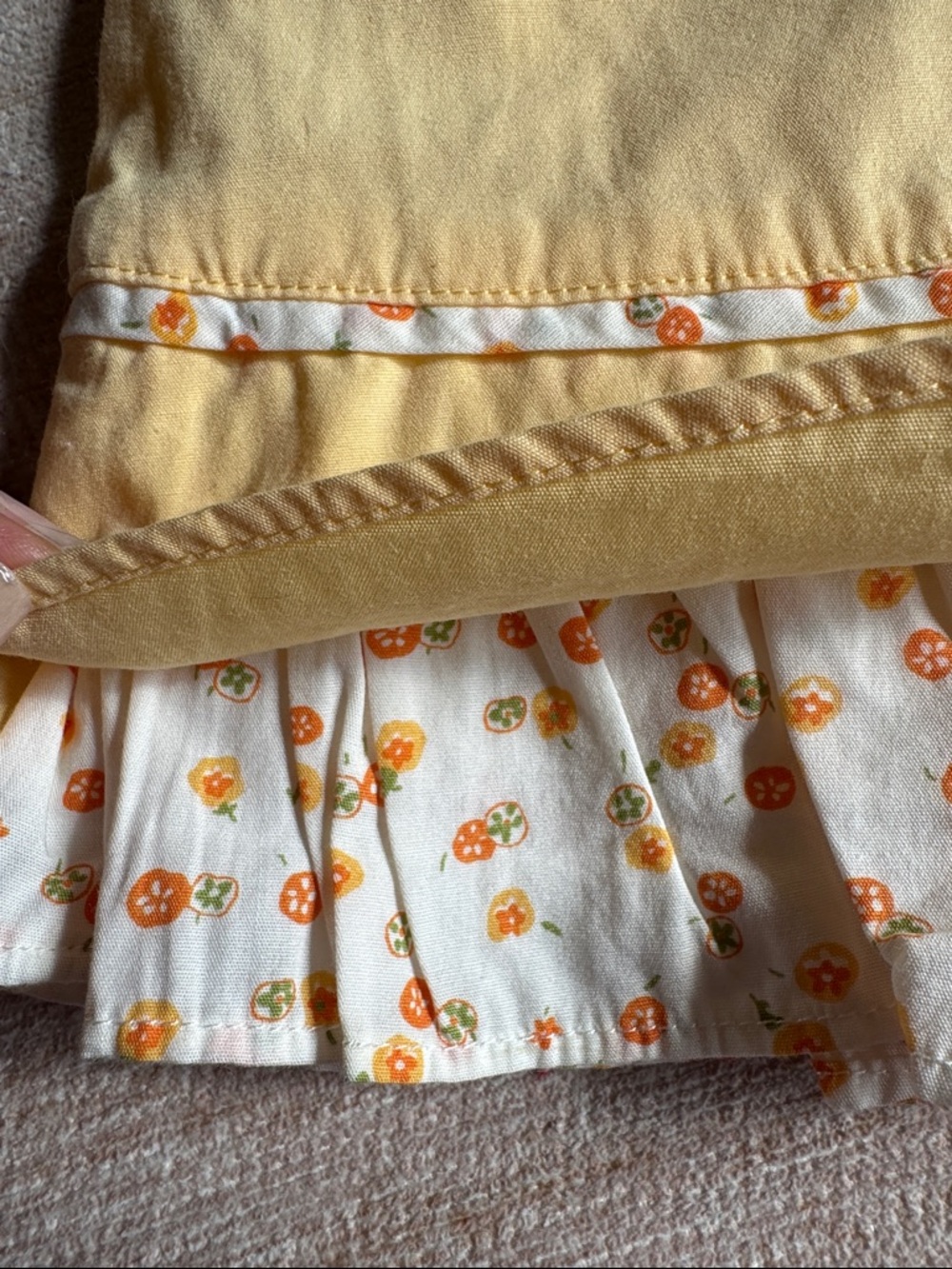 Gymboree Cotton Yellow Baby Dress with Ruffle Trim Sheep Appliqués size 18-24M - Picture 8 of 8